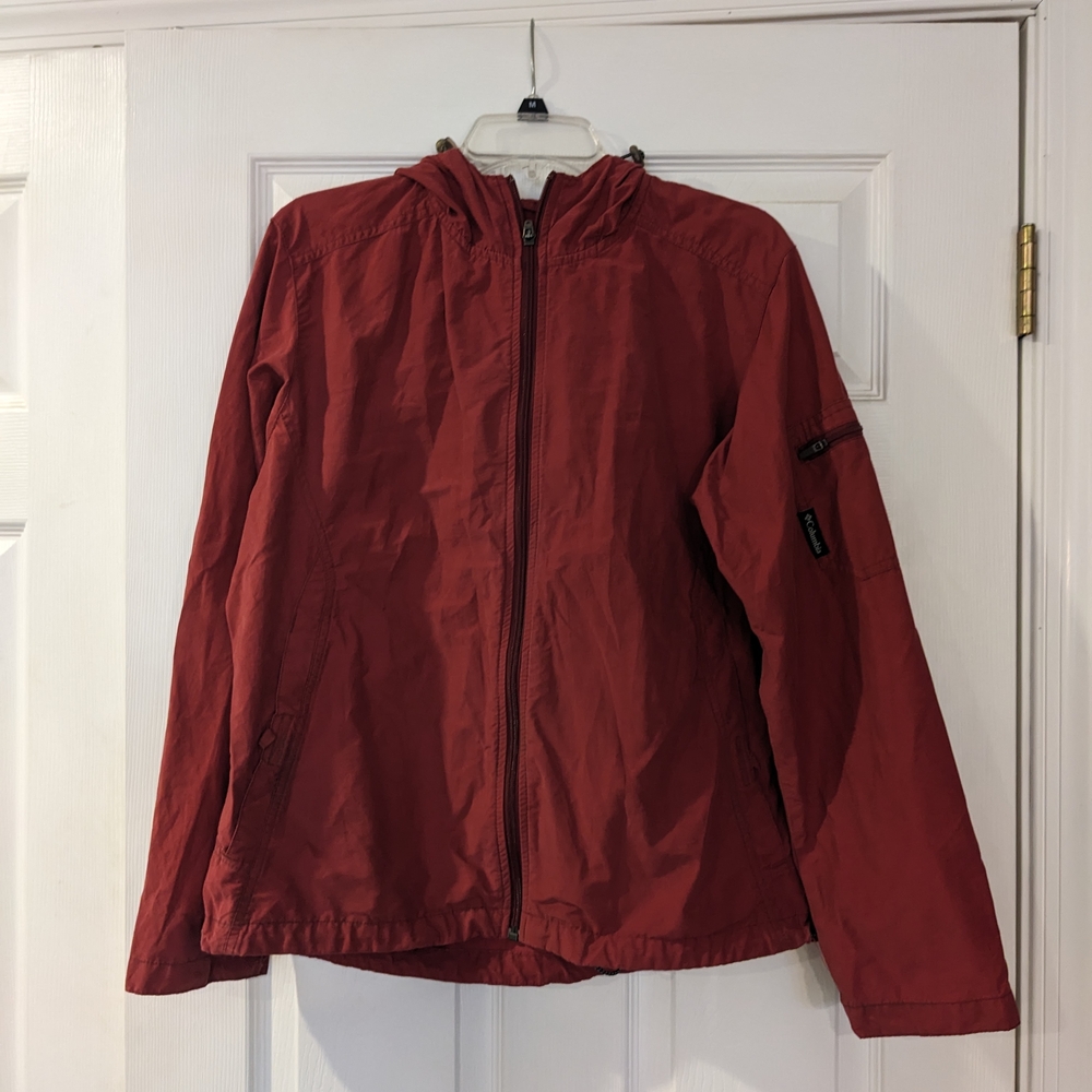 Vintage Columbia Red Hooded Jacket